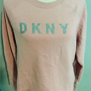 DKNY Pink Sweatshirt with Silver Logo